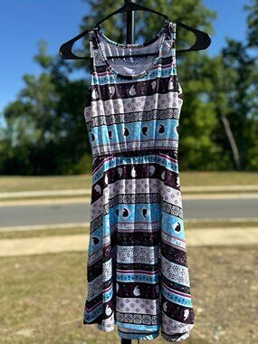 Disney Frozen Dress Girls Small Anna Elsa Maxi Sundress and Ana Doll